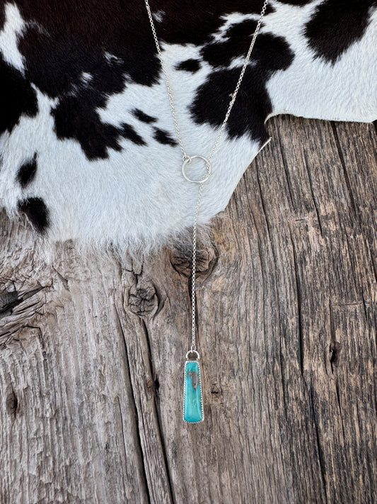 Turquoise Lariat Necklace